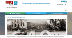 Desktop Screenshot of makow-podhalanski.pl
