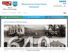 Tablet Screenshot of makow-podhalanski.pl